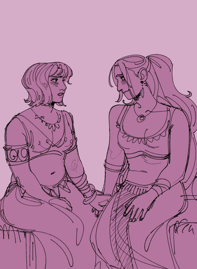 Two-thirds sketch + additional character (£12)