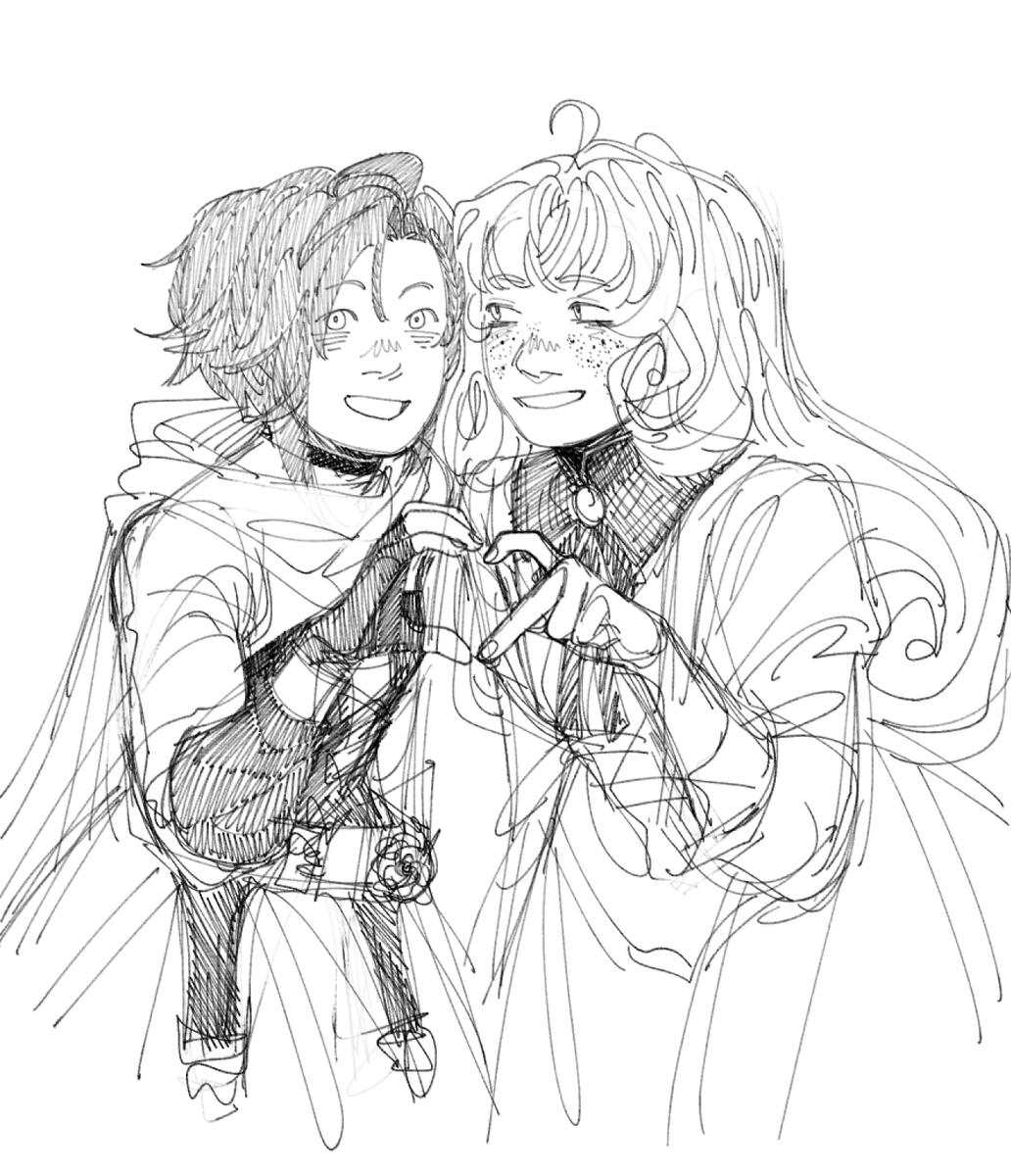 Two-thirds sketch + additional character (£12)